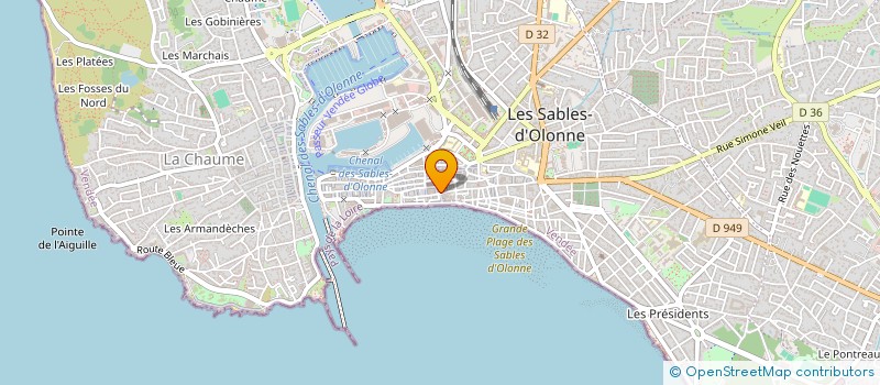 localisation de l'entreprise LA MEILLERAYE à LES SABLES D'OLONNE