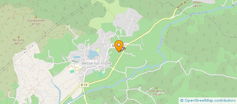 localisation de l'entreprise LA MELANDRA  BESSE-SUR-ISSOLE