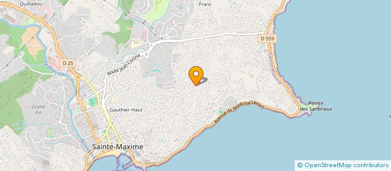 localisation de l'entreprise LA MELEE DES TERROIRS à SAINTE-MAXIME