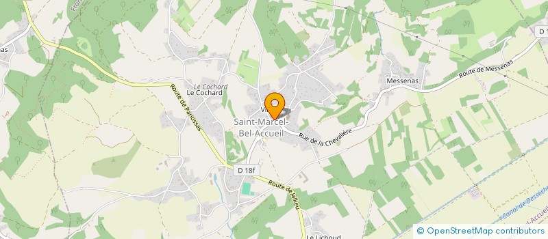 localisation de l'entreprise LA MELEE DU VILLAGE  SAINT-MARCEL-BEL-ACCUEIL