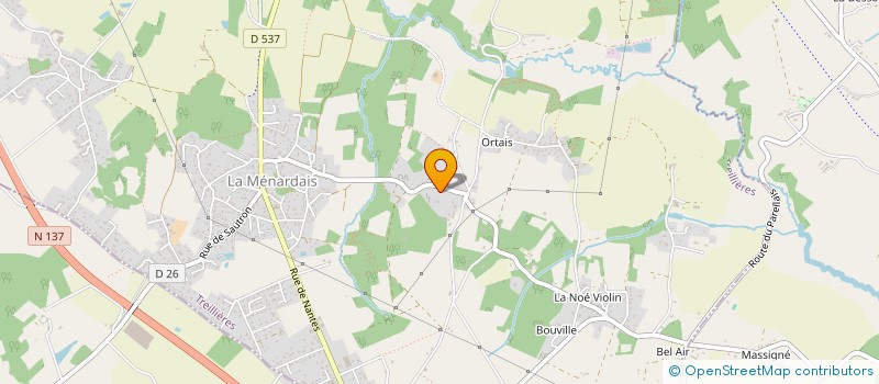 localisation de l'entreprise LA MELEE NANTAISE  TREILLIERES