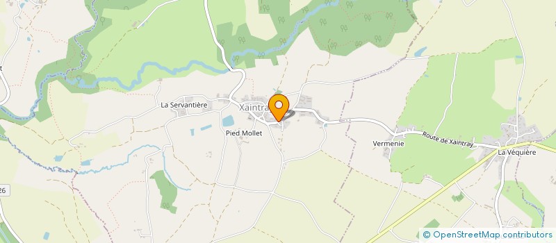 localisation de l'entreprise LA MELISSIERE  XAINTRAY