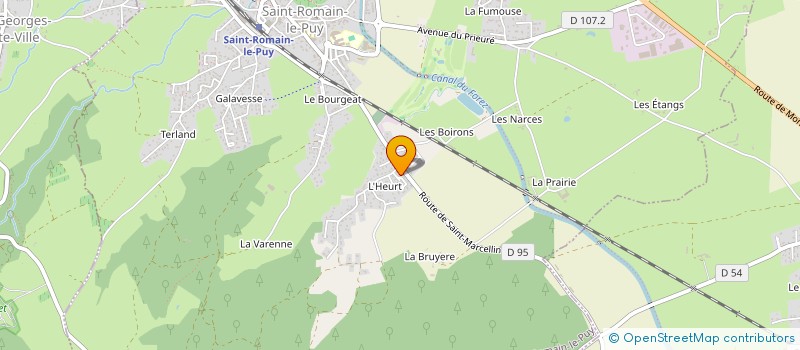 localisation de l'entreprise LA MELODIE  SAINT-ROMAIN-LE-PUY