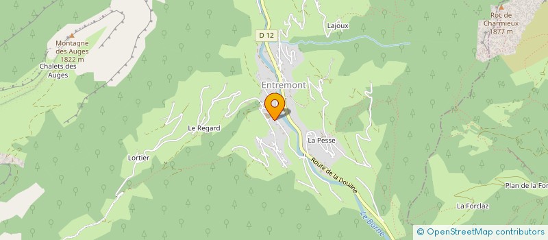 localisation de l'entreprise LA MELODIE DES ALPAGES à GLIERES-VAL-DE-BORNE