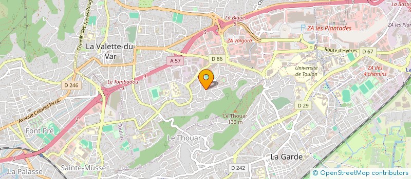 localisation de l'entreprise LA MELODIE DU BAMBOU à LA VALETTE-DU-VAR