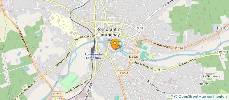 localisation de l'entreprise LA MELODIE DU BONHEUR  ROMORANTIN-LANTHENAY