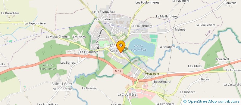 localisation de l'entreprise LA MELOISE à LE MELE-SUR-SARTHE