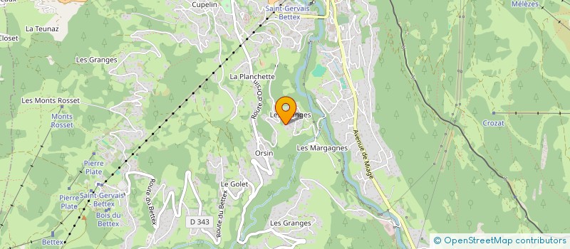 localisation de l'entreprise LA MELUSINE  SAINT-GERVAIS-LES-BAINS