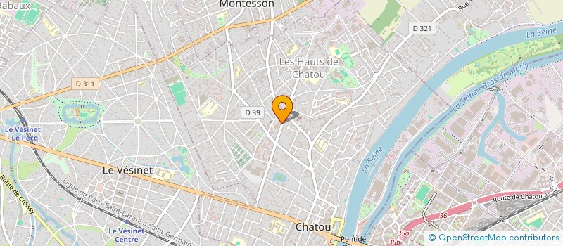 localisation de l'entreprise LA MELUSINE  CHATOU