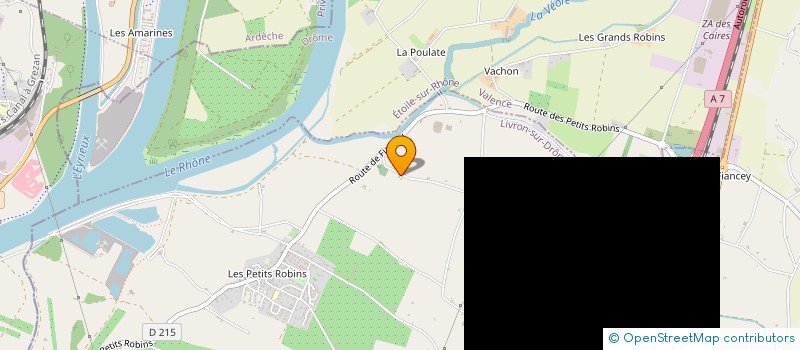 localisation de l'entreprise LA MELUSINE  LIVRON SUR DROME