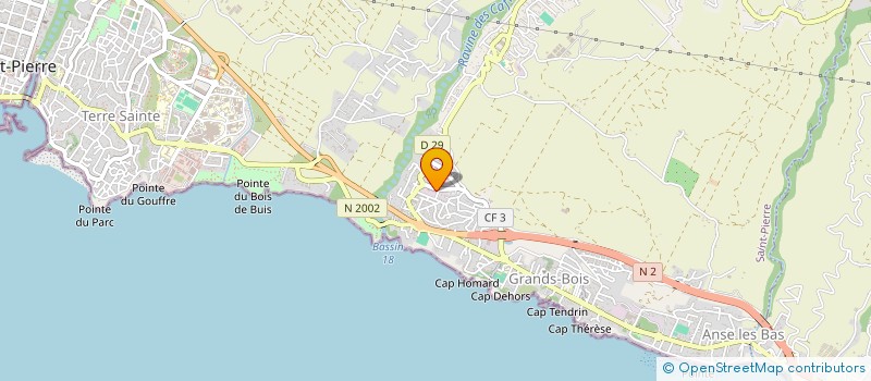 localisation de l'entreprise LA MEN BTP  SAINT-PIERRE