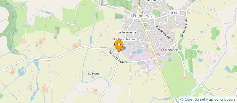 localisation de l'entreprise LA MENANCIERE  MAUGES-SUR-LOIRE