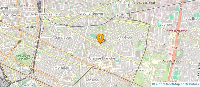 localisation de l'entreprise LA MENDILLONNE  LYON 3EME