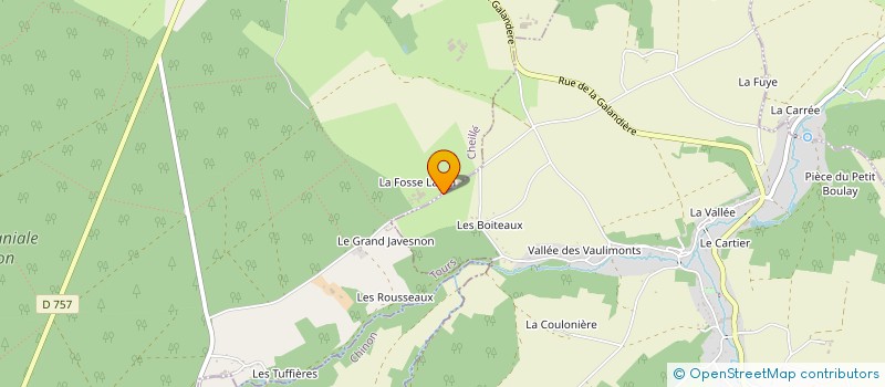 localisation de l'entreprise LA MENEAUDIERE  CHEILLE