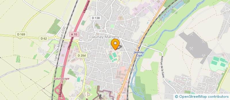 localisation de l'entreprise LA MENINGERIE APE JACQUES PREVERT  JAUNAY-MARIGNY