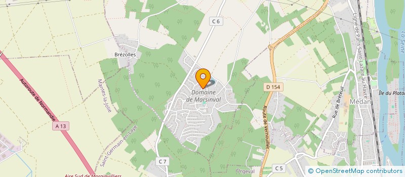 localisation de l'entreprise LA MENIVAL  VERNOUILLET