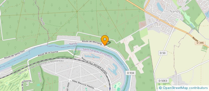 localisation de l'entreprise LA MENNECIENNE  NANDY