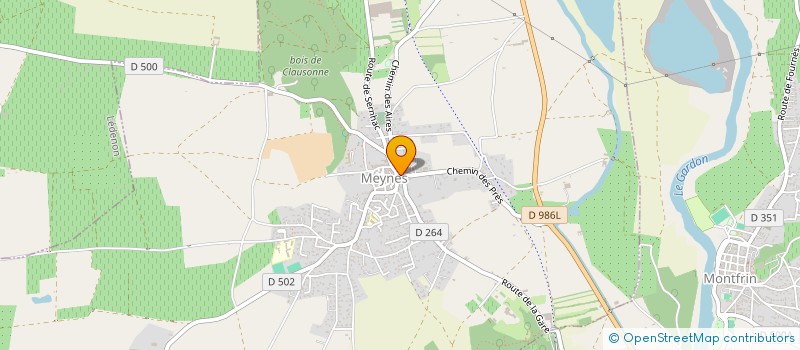 localisation de l'entreprise LA MENTASTIERE  MEYNES