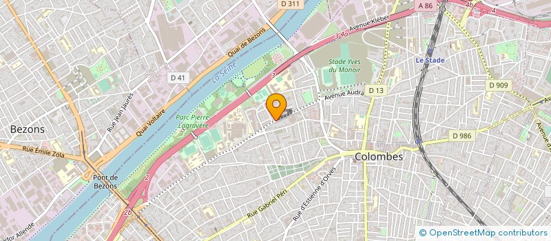 localisation de l'entreprise LA MENTHE FRAICHE à COLOMBES