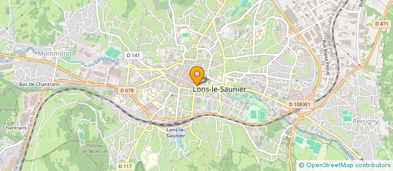 localisation de l'entreprise LA MENTHE SAUVAGE  LONS-LE-SAUNIER