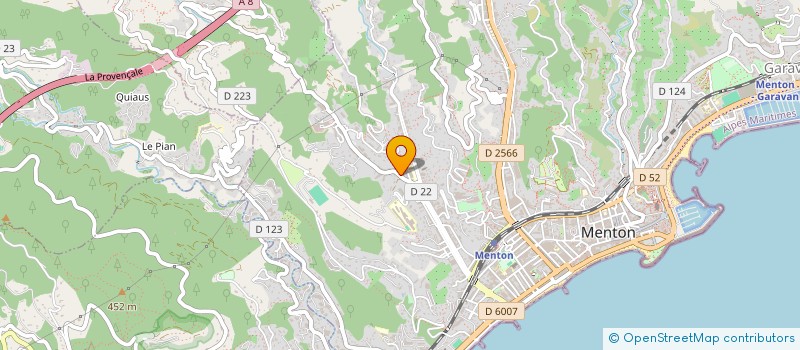 localisation de l'entreprise LA MENTONNAISE  MENTON