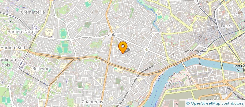 localisation de l'entreprise LA MENUIS à NANTES