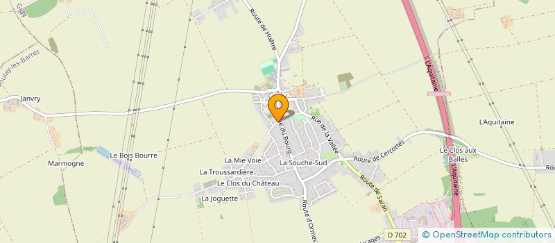 localisation de l'entreprise LA MENUISE à GIDY