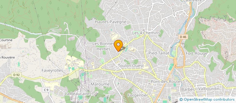 localisation de l'entreprise LA MENUISE  TOULON