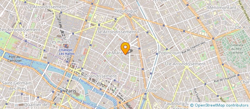 localisation de l'entreprise LA MENUISERIE à PARIS