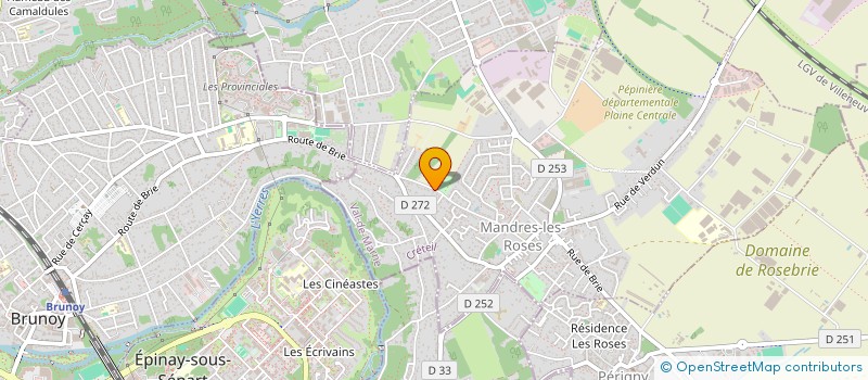 localisation de l'entreprise LA MENUISERIE  MANDRES-LES-ROSES