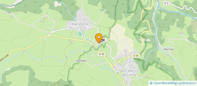 localisation de l'entreprise LA MENUISERIE A à PIERREFICHE