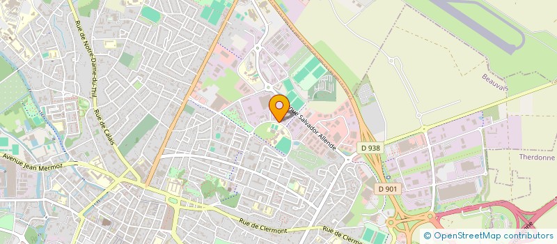 localisation de l'entreprise LA MENUISERIE ALUMINIUM ET PLASTIQUE à BEAUVAIS