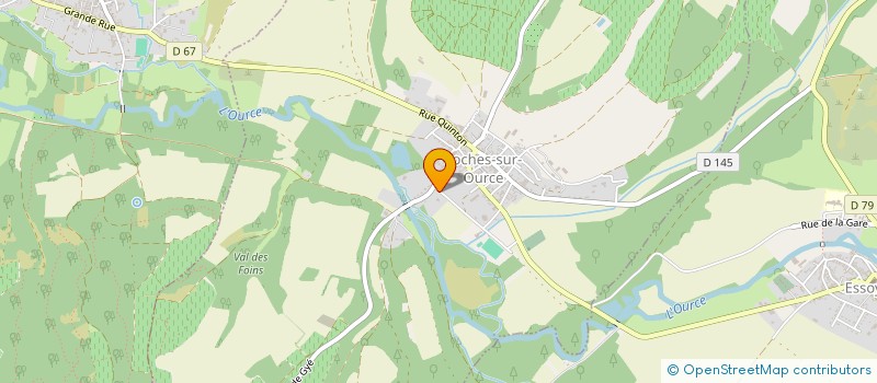 localisation de l'entreprise LA MENUISERIE CHAMPENOISE à LOCHES-SUR-OURCE