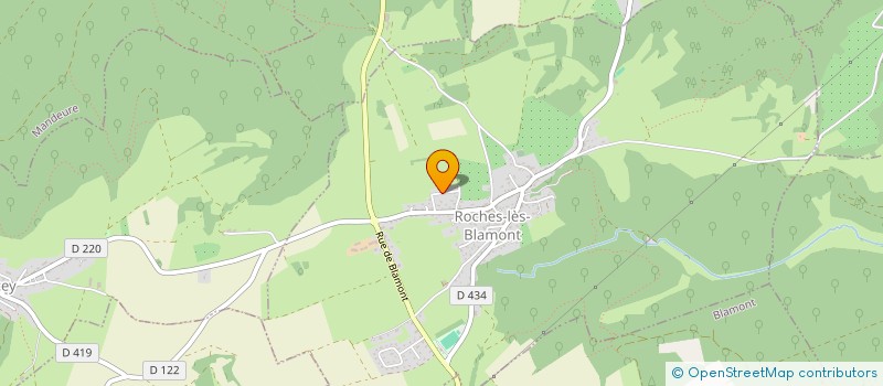 localisation de l'entreprise LA MENUISERIE COMTOISE  ROCHES-LES-BLAMONT