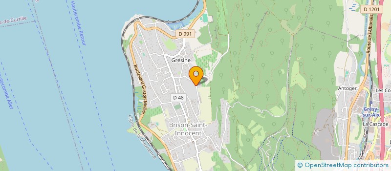 localisation de l'entreprise LA MENUISERIE D'HENRI  BRISON-SAINT-INNOCENT