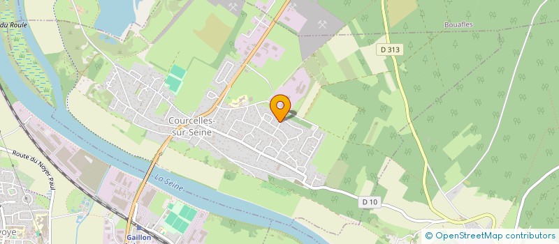 localisation de l'entreprise LA MENUISERIE DE COURCELLES à COURCELLES-SUR-SEINE