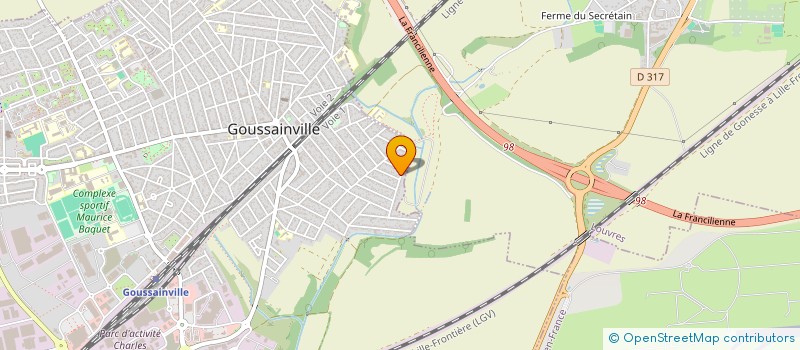 localisation de l'entreprise LA MENUISERIE DE PARIS  GOUSSAINVILLE