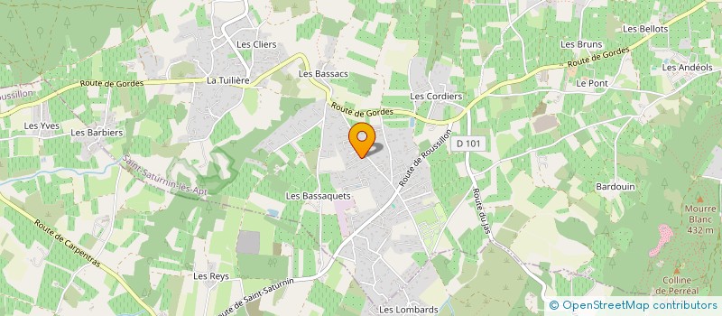 localisation de l'entreprise LA MENUISERIE DES BATISTANS  SAINT-SATURNIN-LES-APT