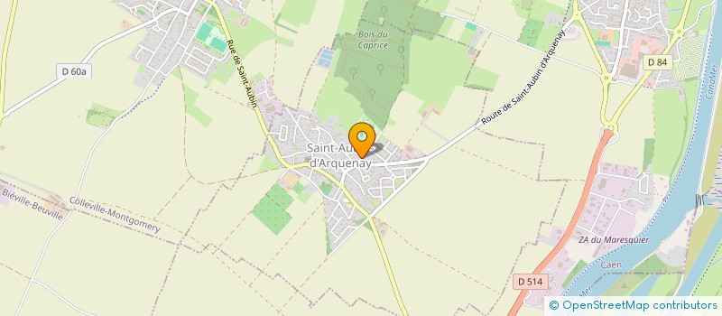 localisation de l'entreprise LA MENUISERIE DU 7  SAINT-AUBIN-D'ARQUENAY