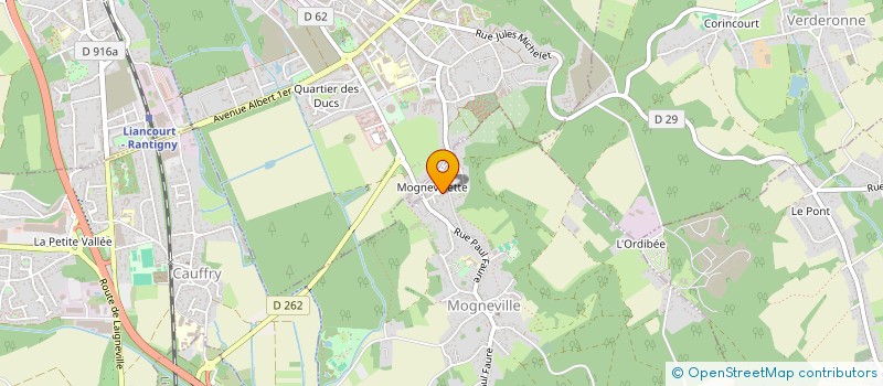 localisation de l'entreprise LA MENUISERIE GINELLI à MOGNEVILLE