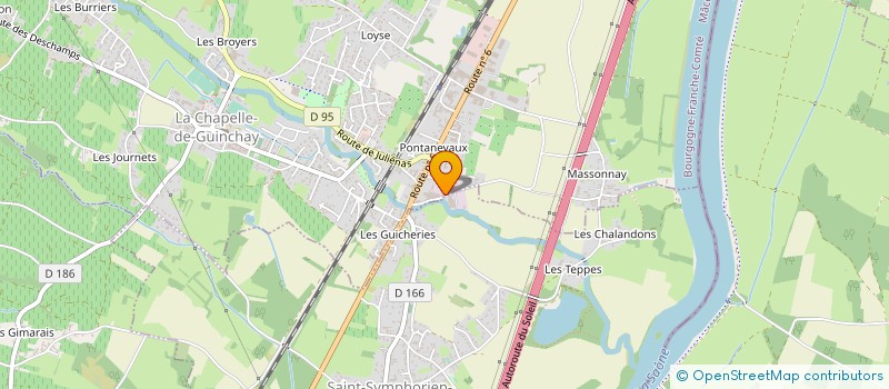 localisation de l'entreprise LA MENUISERIE MICHAEL BONOT  ST-SYMPHORIEN-D'ANCELLES