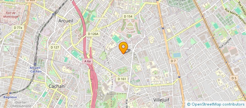 localisation de l'entreprise LA MENUISERIE TAUPIN à VILLEJUIF