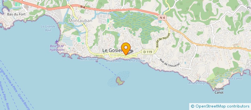 localisation de l'entreprise LA MER  LE GOSIER