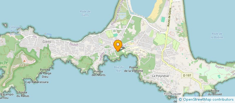 localisation de l'entreprise LA MER à HYERES