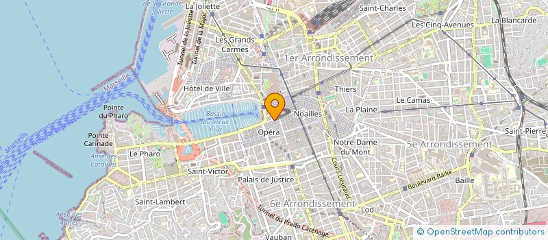 localisation de l'entreprise LA MER à MARSEILLE