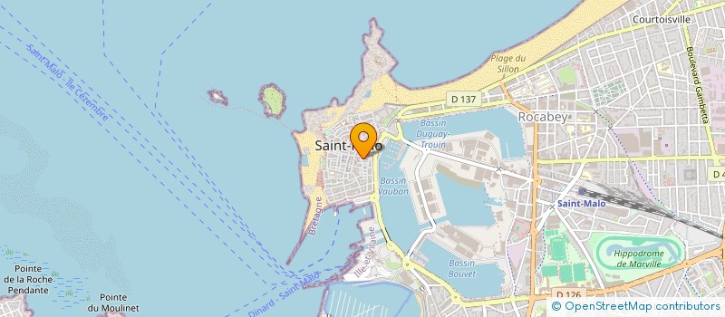 localisation de l'entreprise LA MER A BOIRE  SAINT-MALO