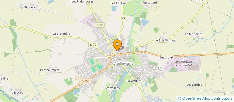 localisation de l'entreprise LA MER DENIS à VIEILLEVIGNE