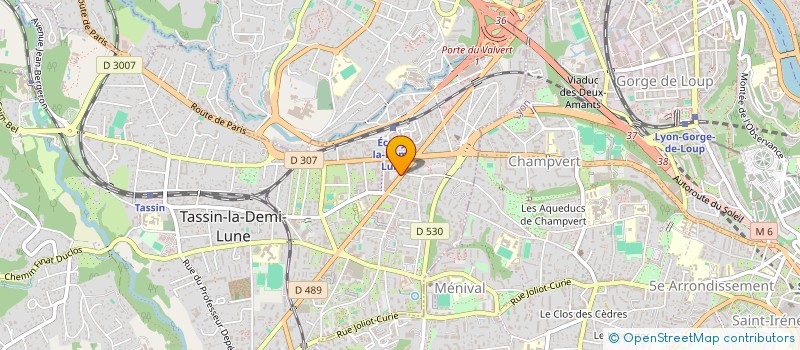 localisation de l'entreprise LA MER EGEE à TASSIN-LA-DEMI-LUNE