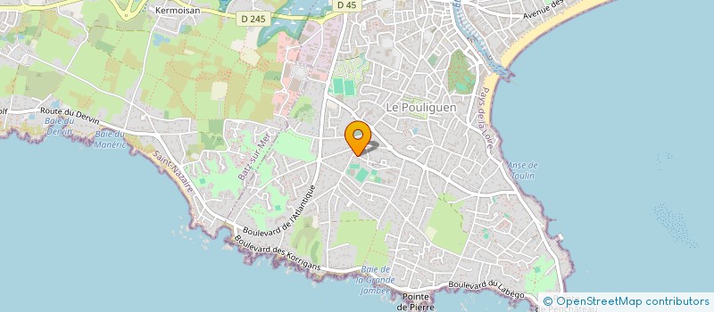 localisation de l'entreprise LA MER  LES BATEAUX  LE POULIGUEN
