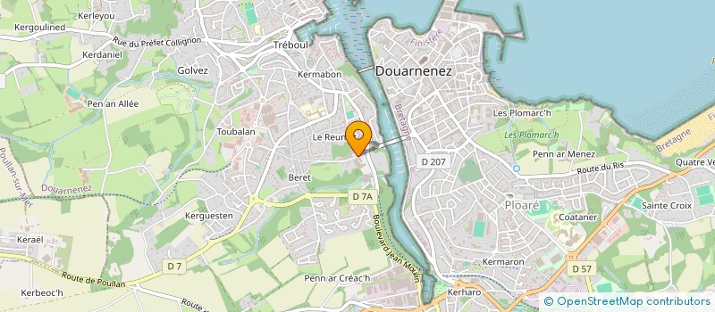 localisation de l'entreprise LA MER LUXE à DOUARNENEZ